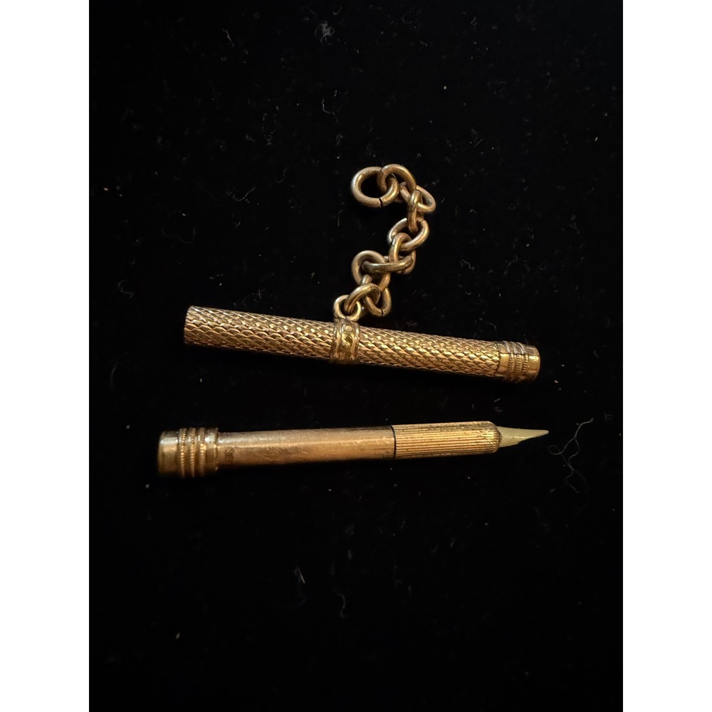 Antique Pocket Watch Chain T Bar Toothpick